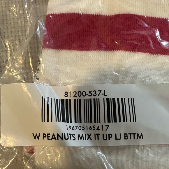 HANNA ANDERSSON Women's Peanuts Holiday Long John Pajama Pants - Sizes M & L - Picture 8 of 8